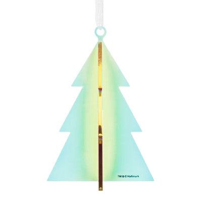 Signature Iridescent Green Tree Acrylic Hallmark Ornament