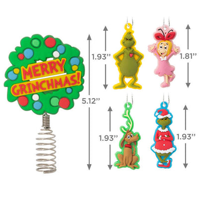 Mini Dr. Seuss's How the Grinch Stole Christmas!™ Tree Topper and Ornaments, Set of 5