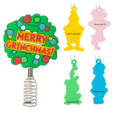 Mini Dr. Seuss's How the Grinch Stole Christmas!™ Tree Topper and Ornaments, Set of 5