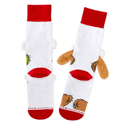 Dr. Seuss's How the Grinch Stole Christmas! Grinch and Max Novelty Socks