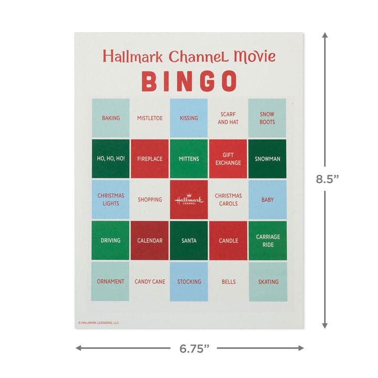 Hallmark Channel Movie Bingo Game Pad, 102 sheets