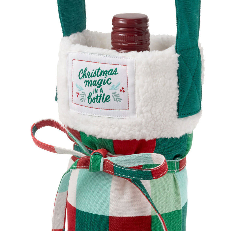 Hallmark Channel Christmas Magic Fabric Wine Bag, 15.5"