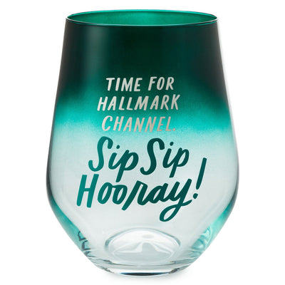 Hallmark Channel Stemless Wine Glasses, Set of 2