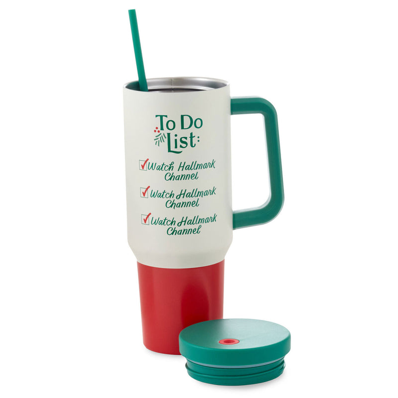 Hallmark Channel To-Do List Travel Mug With Straw, 40 oz.