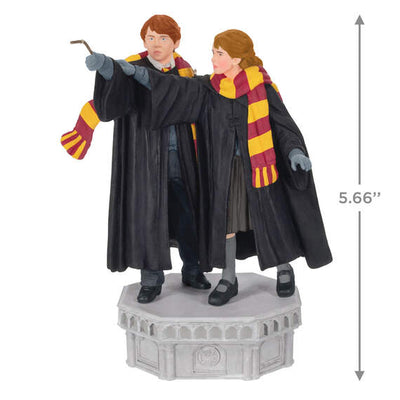 Harry Potter and the Chamber of Secrets™ Collection Ron Weasley™ and Hermione Granger™ Ornament With Light and Sound