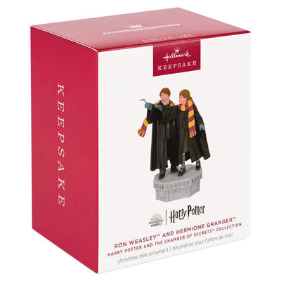 Harry Potter and the Chamber of Secrets™ Collection Ron Weasley™ and Hermione Granger™ Ornament With Light and Sound