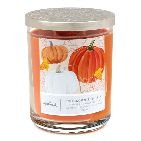 Heirloom Pumpkin Scented 3-Wick Candle, 16 oz.