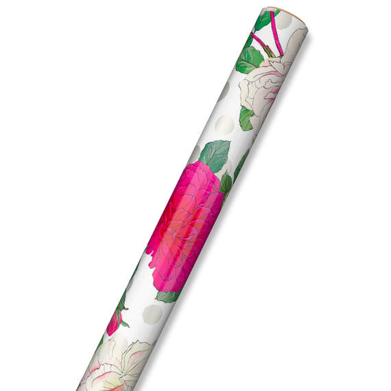 Illustrated Roses Wrapping Paper, 20 sq. ft.