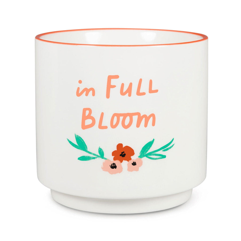 In Full Bloom Ceramic Planter