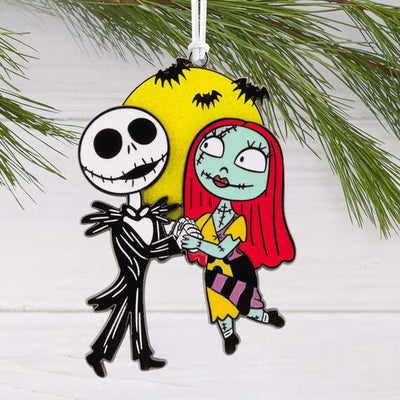 Disney Tim Burton's The Nightmare Before Christmas Jack and Sally Moving Metal Ornament