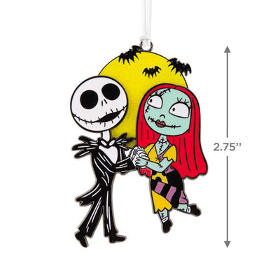 Disney Tim Burton's The Nightmare Before Christmas Jack and Sally Moving Metal Ornament