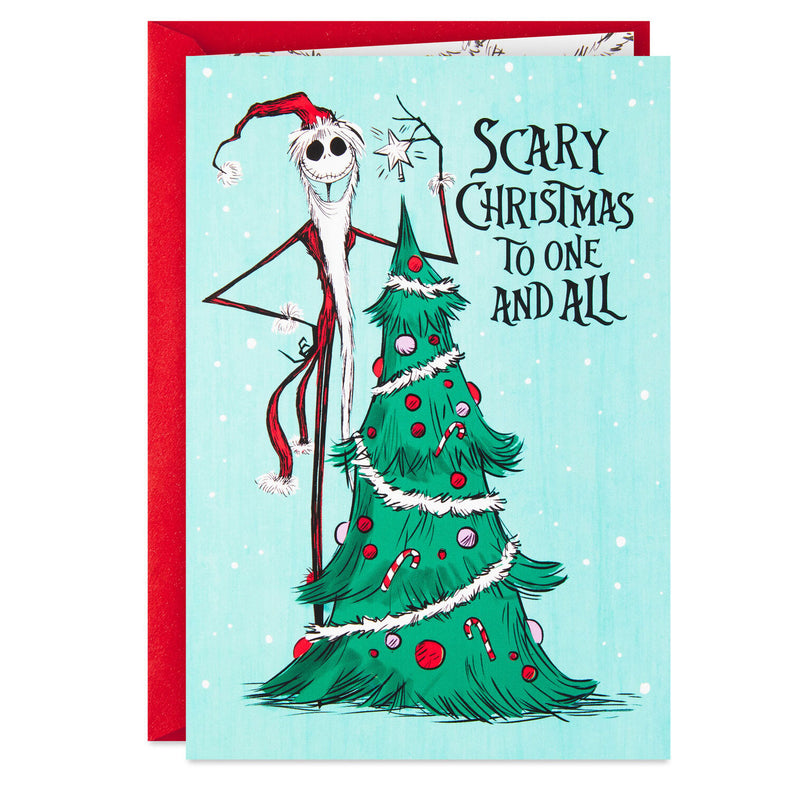 Disney Tim Burton’s The Nightmare Before Christmas Frightfully Fun Boxed Christmas Cards, Pack of 16