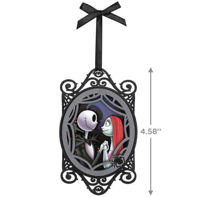 Disney Tim Burton's The Nightmare Before Christmas Jack and Sally Papercraft Ornament