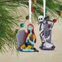 Tim Burton's The Nightmare Before Christmas Jack and Sally With Tombstones Hallmark Ornaments, Set of 2