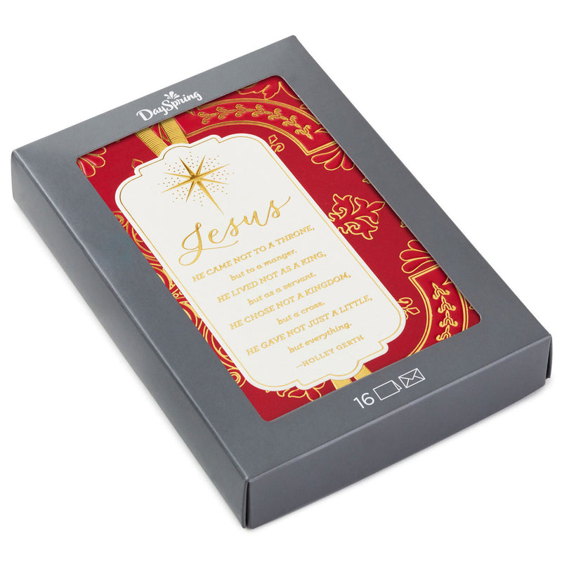 Jesus Gave Everything Religious Boxed Christmas Cards, Pack of 16