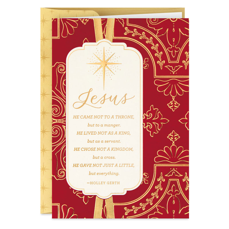 Jesus Gave Everything Religious Boxed Christmas Cards, Pack of 16