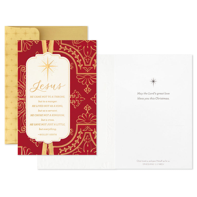 Jesus Gave Everything Religious Boxed Christmas Cards, Pack of 16