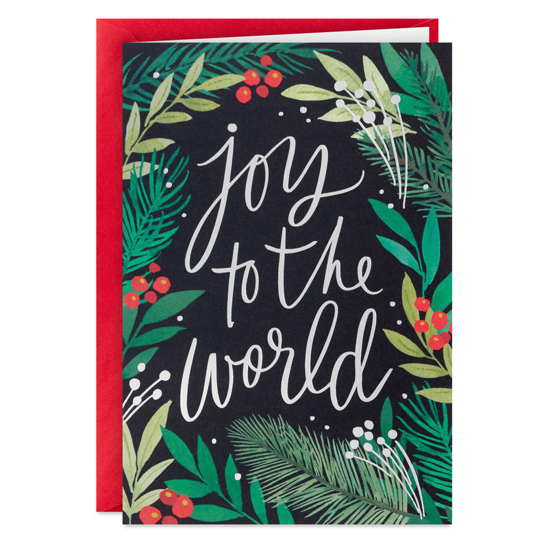 Joy to the World Packaged Christmas Cards, Set of 5