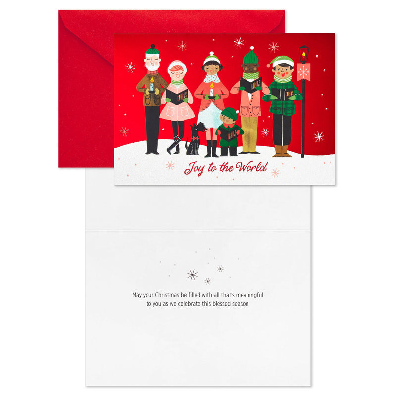 Joyful Carolers Boxed Christmas Cards, Pack of 16