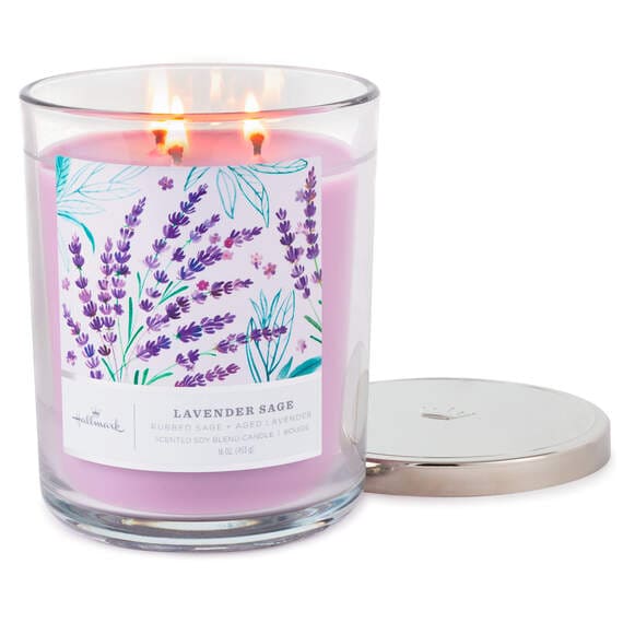 Lavender Sage 3-Wick Jar Candle, 16 oz.