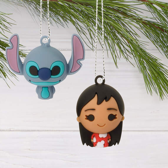 Mini Disney Lilo & Stitch Shatterproof Ornaments, Set of 6