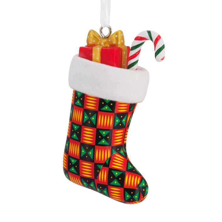 Mahogany Stocking Hallmark Ornament