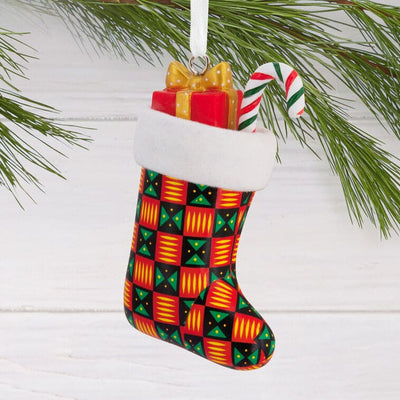 Mahogany Stocking Hallmark Ornament