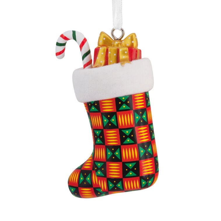 Mahogany Stocking Hallmark Ornament