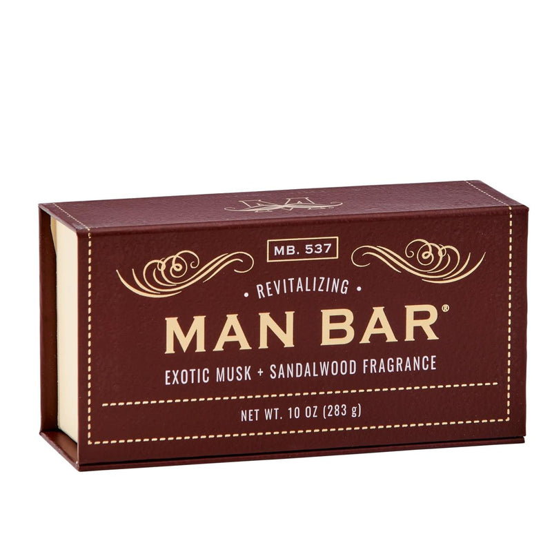 Man Bar Soap - Revitalizing Exotic Musk & Sandalwood 10 oz