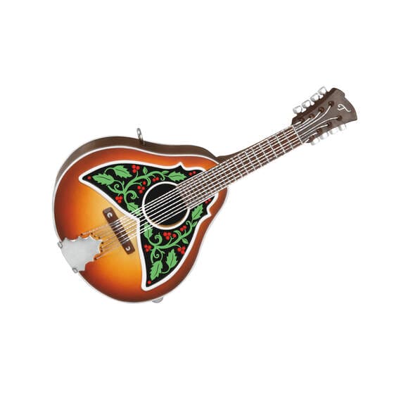 Mini Merry Mandolin Musical Ornament, 1.31"