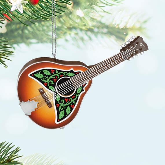 Mini Merry Mandolin Musical Ornament, 1.31"