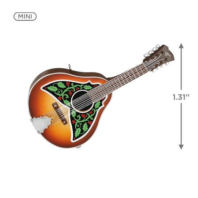 Mini Merry Mandolin Musical Ornament, 1.31"