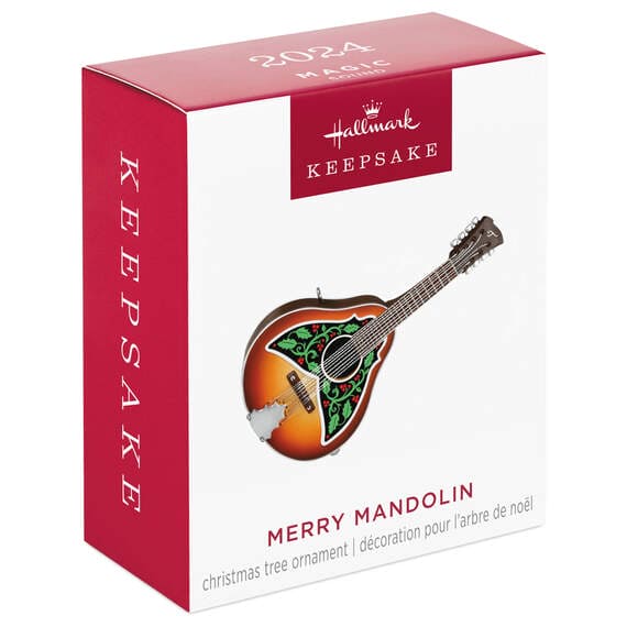 Mini Merry Mandolin Musical Ornament, 1.31"