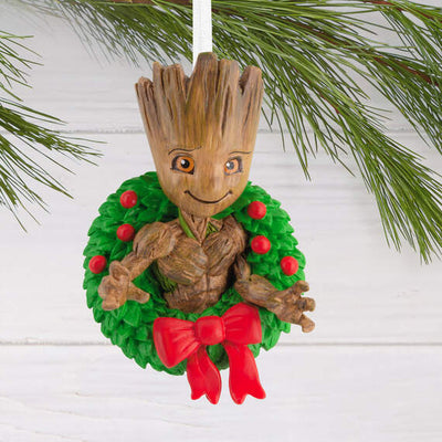 Marvel Guardians of the Galaxy Groot in Holiday Wreath Ornament