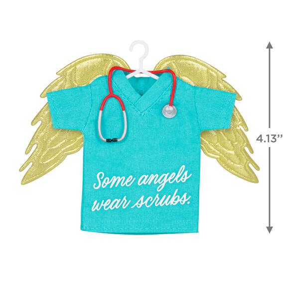 Some Angels Wear Scrubs Ornament