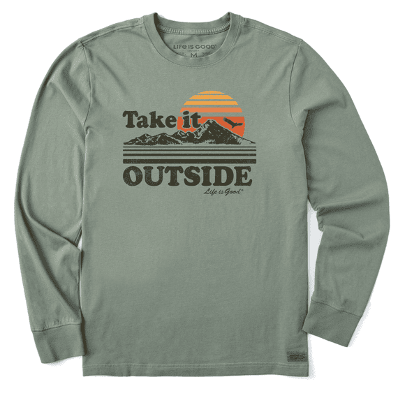 Take It Outside Retro Long Sleeve Crusher-LITE Tee Men&