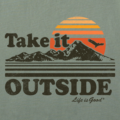 Take It Outside Retro Long Sleeve Crusher-LITE Tee Men's