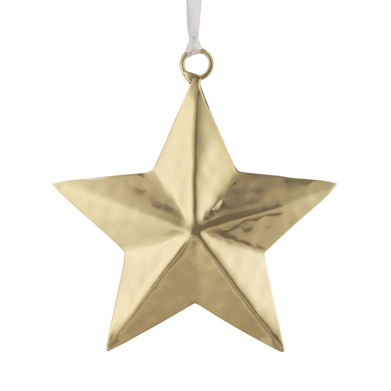 Signature Gold Star Metal Hallmark Ornament