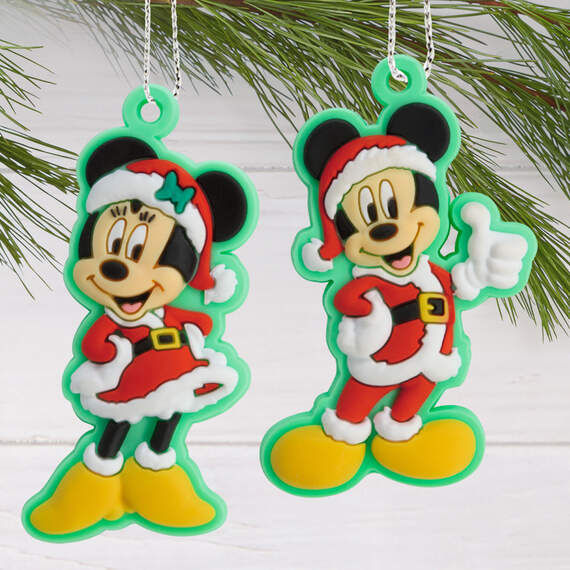 Mini Disney Mickey Mouse and Friends Tree Topper and Ornaments, Set of 5