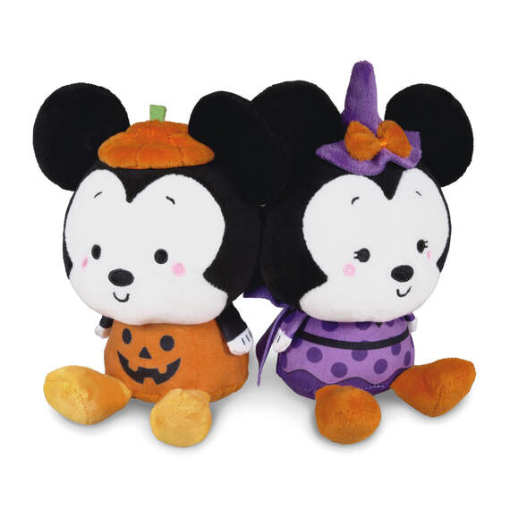 Disney Mickey Mouse and Minnie Mouse Halloween Magnetic Plush Pair