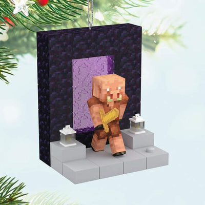 Minecraft Nether Portal Ornament With Light