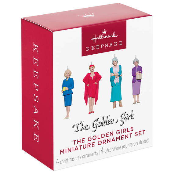 Mini The Golden Girls Ornaments, Set of 4