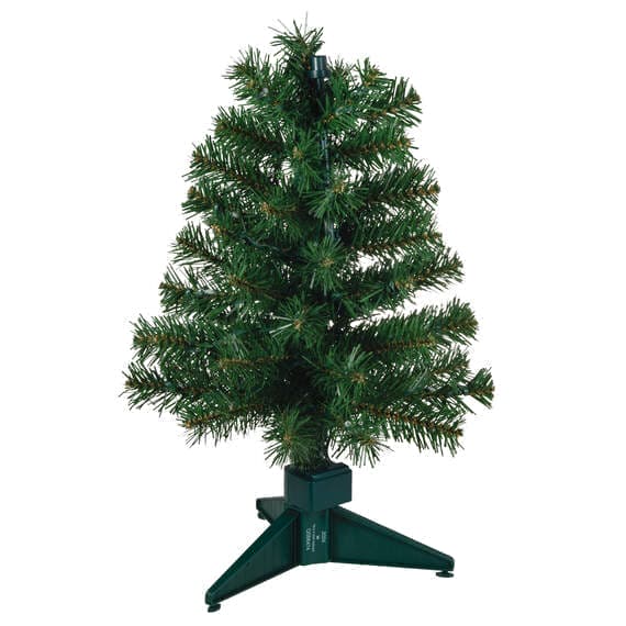 Mini ShowToppers Evergreen Christmas Tree With Light, 17"