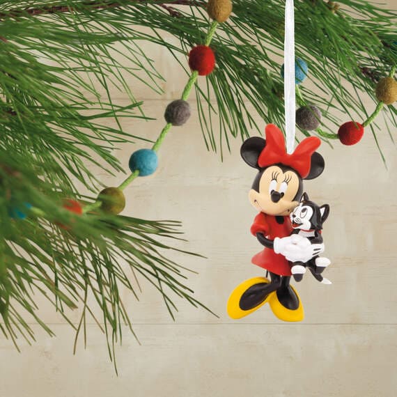 Disney Minnie Mouse Holding Kitten Ornament