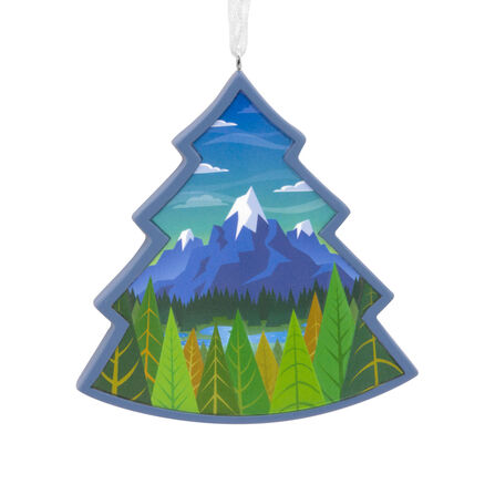 Mountain Scene Tree Hallmark Ornament