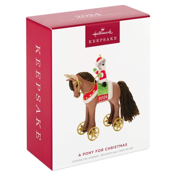 A Pony for Christmas 2024 Ornament