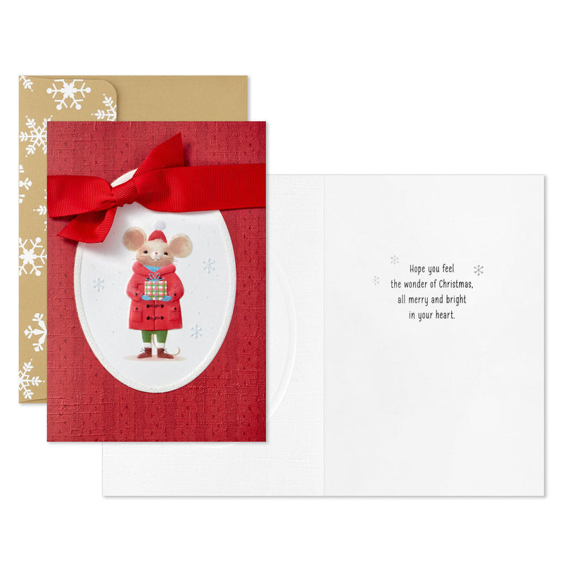 Sweet Holiday Mouse Boxed Christmas Cards, Pack of 12