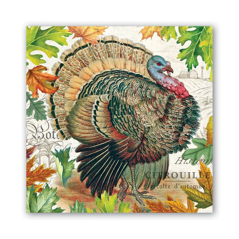 Fall Harvest Turkey - Luncheon Napkins