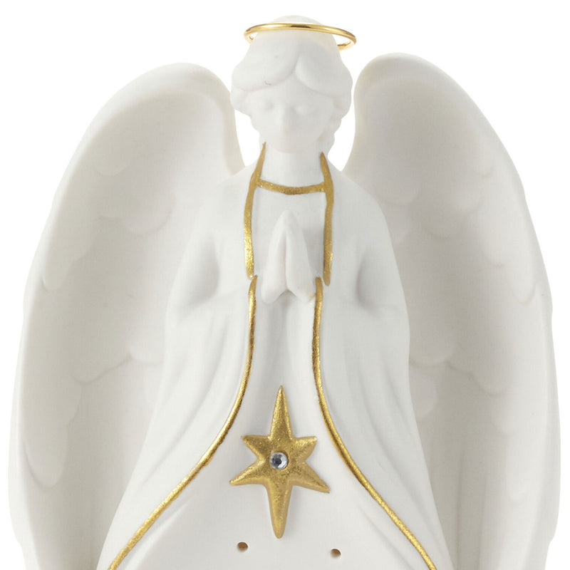 Nativity Angel Figurine Christmas Tea-Light Holder, 11.75"