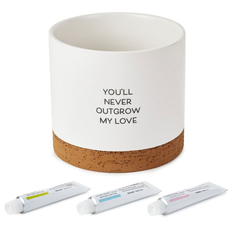 Never Outgrow My Love Planter   Handprint Kit